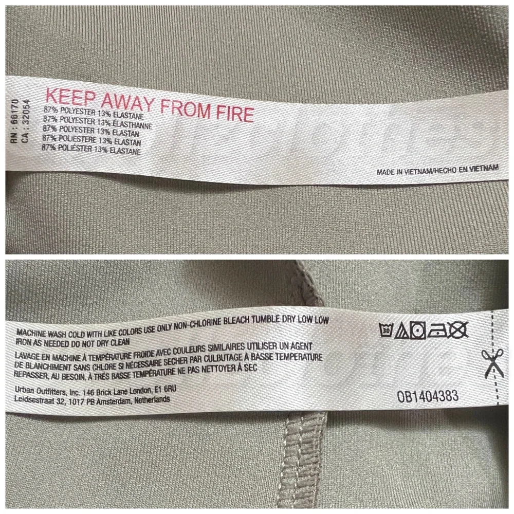 Free People Shine Ruched Vented Kick Flare Leggings Green - Picture 9 of 9